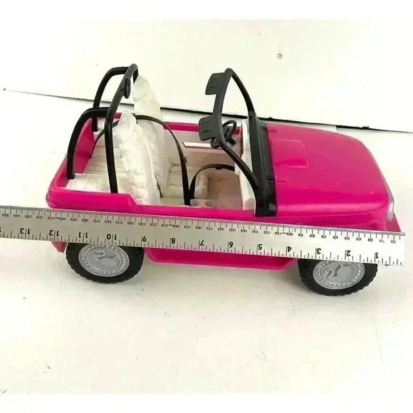 Barbie Doll Pink Jeep Car 2012 Beach Party Vehicle Y6856 - Picture 4 of 16